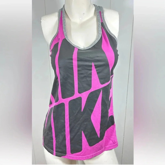 NIKE Tank Top Workout Shirt Dri Fit Loose Size Small - Picture 1 of 5